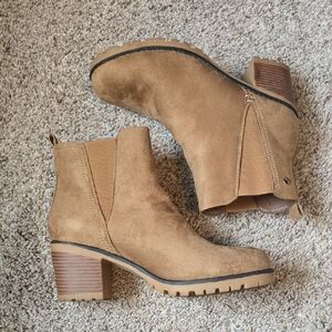 Faux Suede Ankle Boot